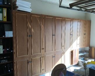 bookcase cabinets FULL of books