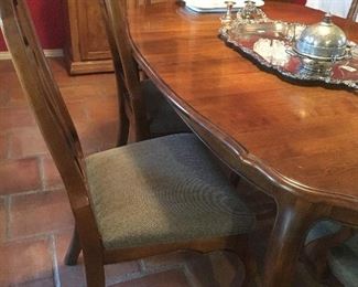 dining table and 6 chairs