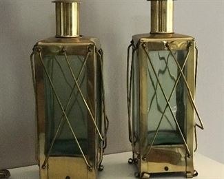Vintage brass lanterns
