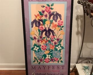 Alaska Mayfest poster framed