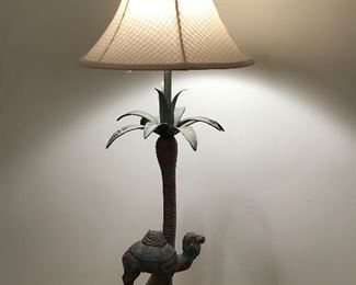 Brass camel lamp