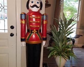This nutcracker soldier is 6 ft. tall