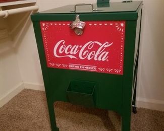 Coca-Cola rolling ice chest