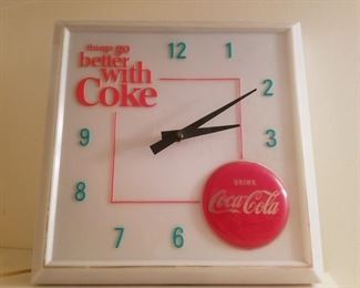 1960s Coca-Cola electric wall clock