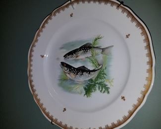 A look at one of the Limoges fish plates