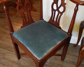 Vintage cherry corner chair