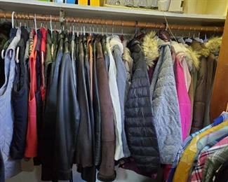 Coats, Vests, Furs, Leathers, Flannel, Hoodies, Pullovers, Sweatshirts, all to keep you warm and cozy.