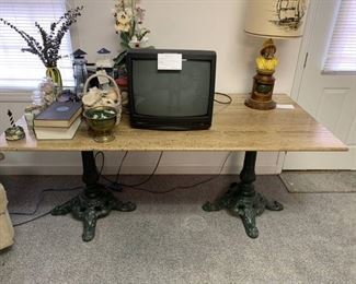 Large Stone Top Table