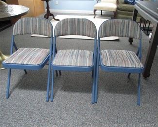 Metal Upholstered Folding Chairs