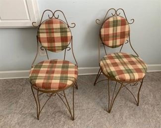 Reupholstered Vanity Chairs