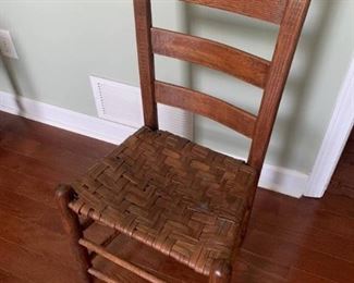 Side Chair with Woven Seat