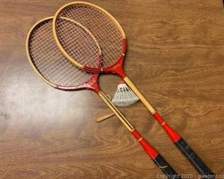 Vintage JC Penney Badminton Rackets