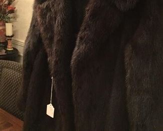 VINTAGE BLACK MINK STROLLER GREAT CONDITION $500 SIZR 6-8