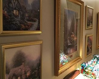 SMALL THOMAS KINKADE'S $25 EACH LAEGE ONES $100 EACH