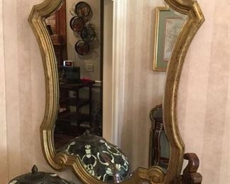 GOLD LEAF MIRROR