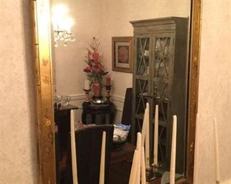 LARGE "LA BARGE" MIRROR DECORATED IN THE ASIAN MANNER PRICE $450