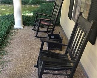 4 PORCH ROCKERS 2 NOT SHOWN GOOD CONDITION PRICE $50 EACH