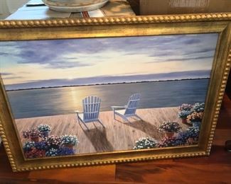 BEAUTIFUL PAINTING OF THE SHORE