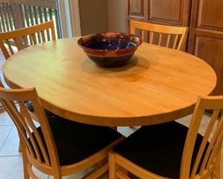 Butcher Block Table w/ 6 Chairs (4 Shown)