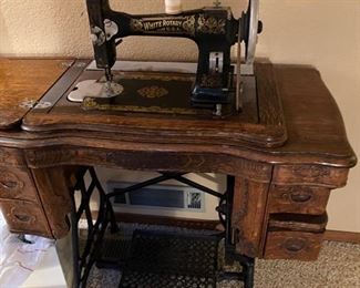 White Rotary USA Treadle Sewing Machine 