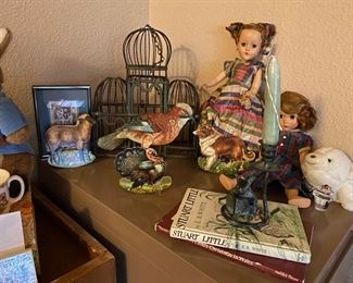 Vintage Dolls, Books, Home Decor 