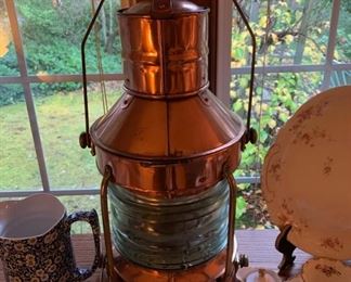 Copper and Glass Lantern 