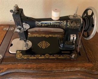 White Rotary USA Treadle Sewing Machine