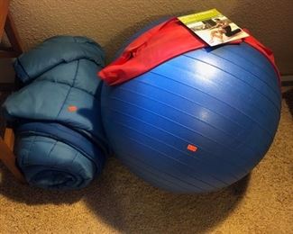 Exercise Ball, Sleeping Bag