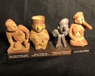 Vintage Schering Valisone Cream Terracotta Male Figures