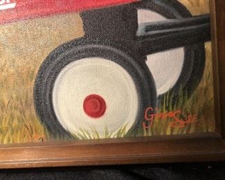 Radio Flyer Art " Baby and Bear"