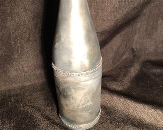 American Silver-Plated Champagne Bottle Cigar Holder 