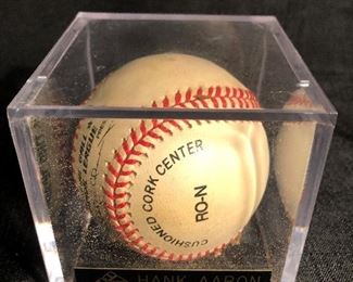 Hank Aaron Baseball