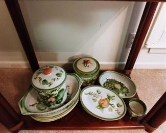 John B Taylor Louisville Stoneware Harvest Pattern. Large Set!