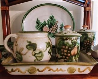 John B Taylor Louisville Stoneware Harvest Pattern. Large Set!