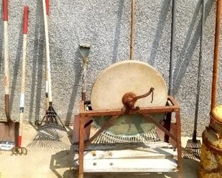 Nice old grinding wheel