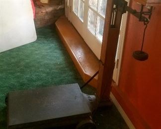 Old industrial scale