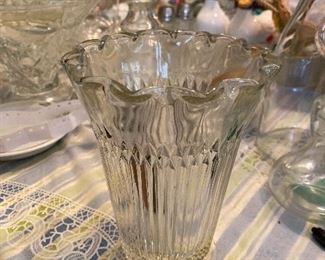 Large collection of vintage Pressed Glass