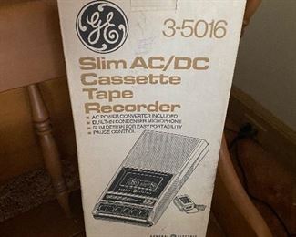 Blast from the Past General Electric cassette tape recorder