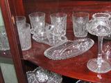 Rare antique cut glass pieces