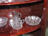 Rare antique cut glass pieces