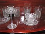 Rare antique cut glass pieces
