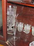 Rare antique cut glass pieces