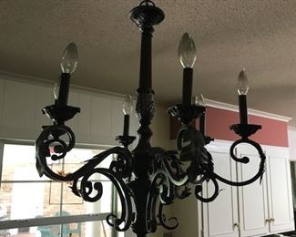 chandelier is attached but we are allowed to sell it