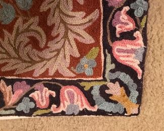 crewel rug 2 detail