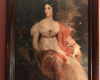 print of 18th century lady