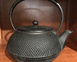 iron tea pot (probably Japanese)