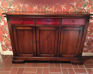 3 door/3 drawer entryway console