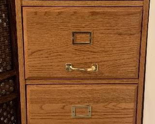 Oak File Cabinet 