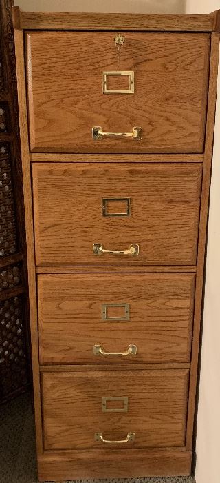 Oak File Cabinet 