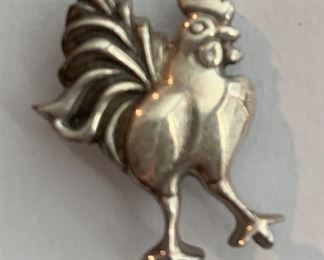 John Hardy Rooster Tie Clip / Pin